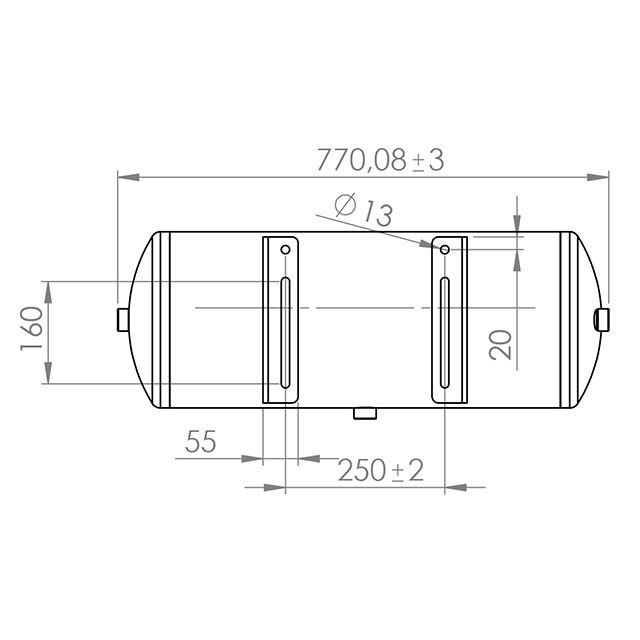 Air tank 40L to suit KRONE
