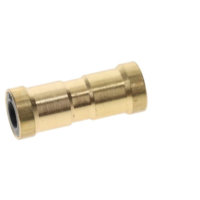 8mm Straight Brass Connector photo 2