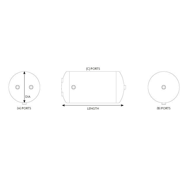 Air Tank 30 Litre 3 Port photo 4
