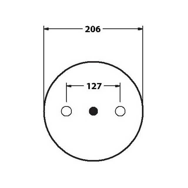 AIR SPRING ASSEMBLY M14 AIR INLET (ASK231) STEEL PISTON SCANIA photo 3