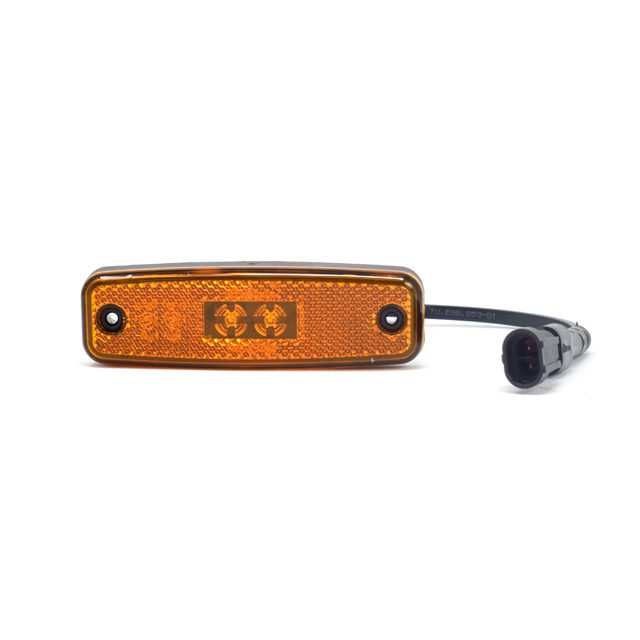 AMBER LED SIDE MARKER 12/24V 0.5M FLYLEAD + SFF