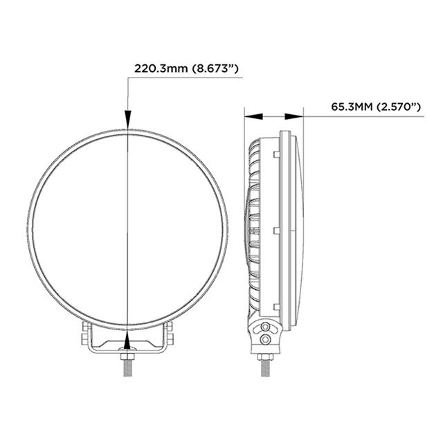 BOREMAN NOVA FULL LED DUAL POSITION LIGHT AMBER & CLEAR photo 3