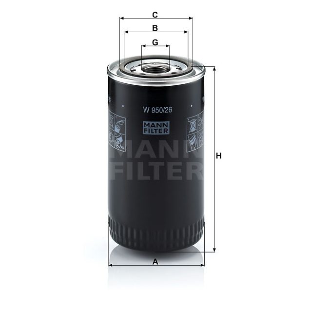 Oil Filter to suit CUMMINS/IVECO