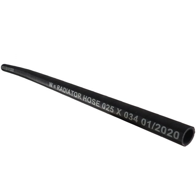 BLACK RADIATOR HOSE 25MM ID 34MM OD 1MTR 45PSI