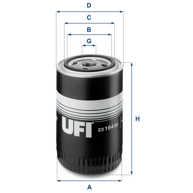 UFI OIL FILTER 23 164 00 photo 2