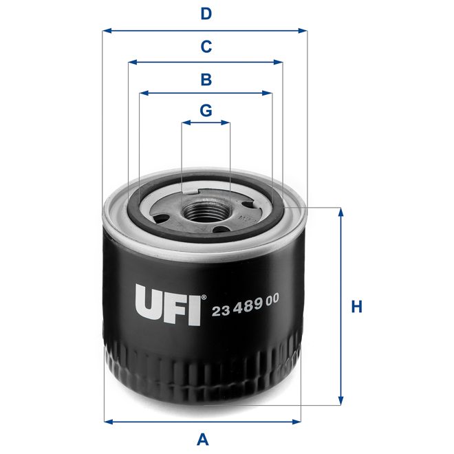 UFI OIL FILTER 23 489 00 photo 2