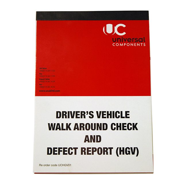 Numbered Driver Defect Book RSA (Ireland) 50 pages