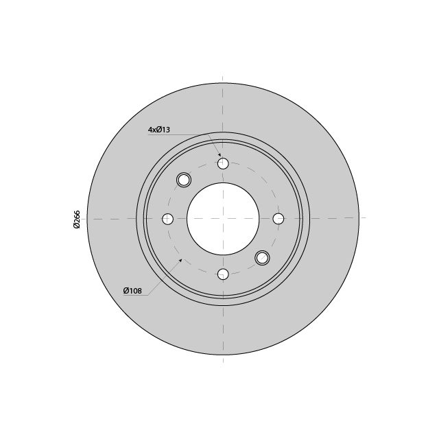 Brake Disc Solid suits CITROEN Berlingo Front