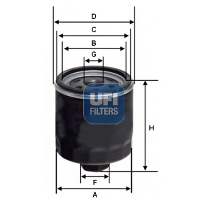UFI OIL FILTER 23 592 00