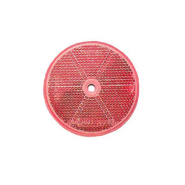 ROUND REFLECTOR RED 80MM