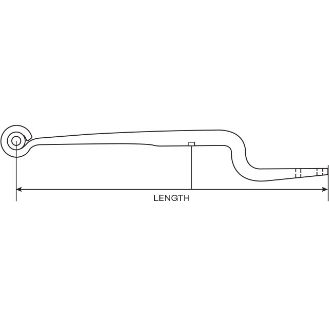 Trailing Arm Cranked - 1 Leaf - To Suit BPW photo 2