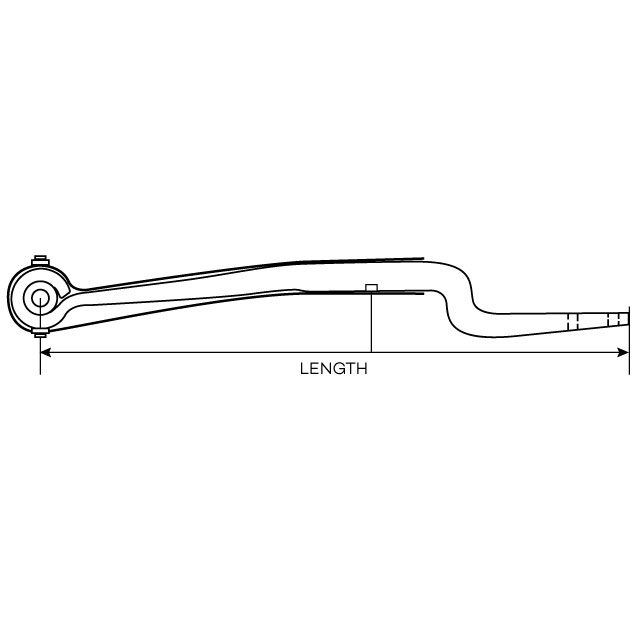 SINGLE LEAF TRAILING ARM CRANKED
