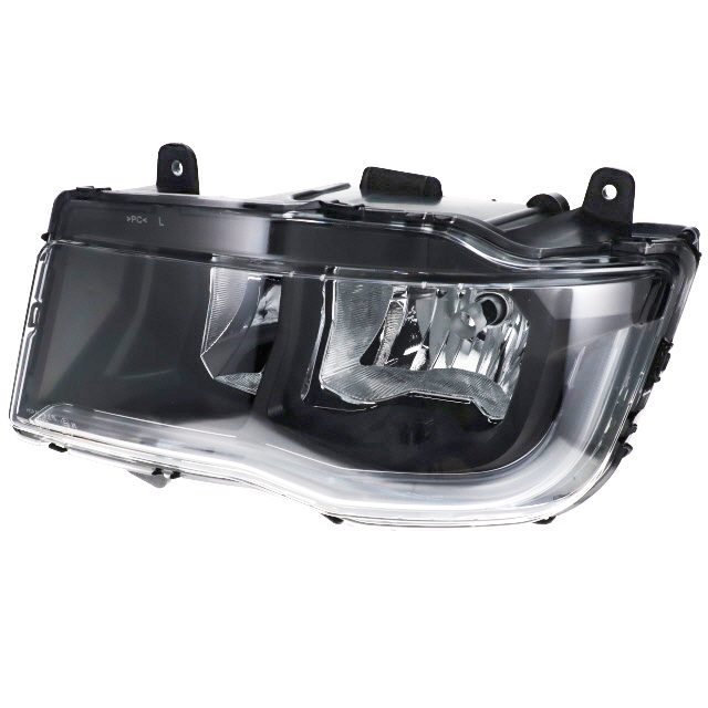 LH Bulb Headlamp (RHD), LED Indicator & DRL, Manual Load Levelling, MAN TGX/TGS/TGL/TGM