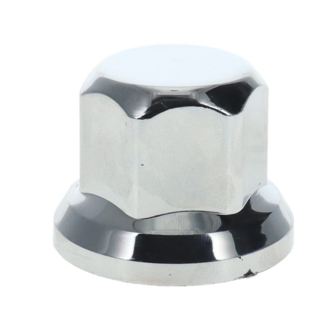 32MM SHORT WHEEL NUT COVER PLASTIC CHROME - H 40mm photo 4