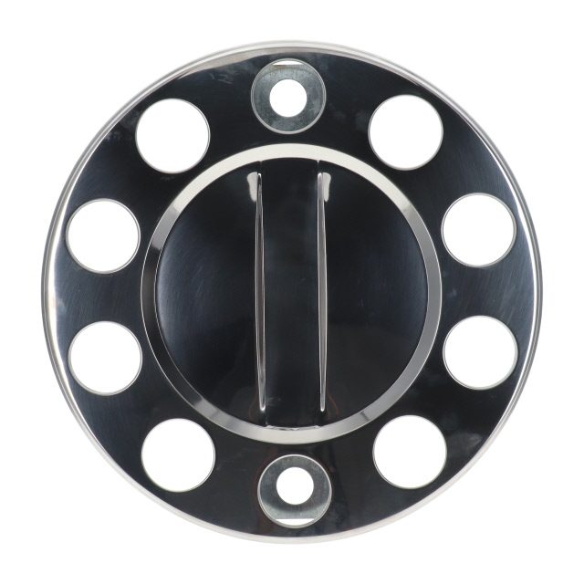 STAINLESS STEEL WHEEL TRIM 22.5IN 25MM HOLES (571MM) SOLID TYPE (PLAIN)
