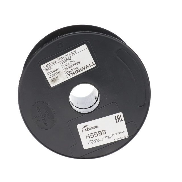 THIN WALL 2.0mm (28/0.30mm) YELLOW Single Core 30M photo 4