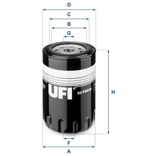 UFI OIL SPIN ON FILTER photo 2