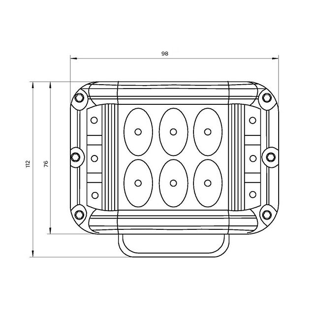 LED Side Shooter Worklamp 9-34v photo 2