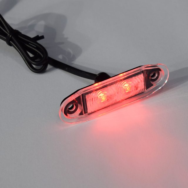 RED LED MARKER C/W 500MM FLY LEAD