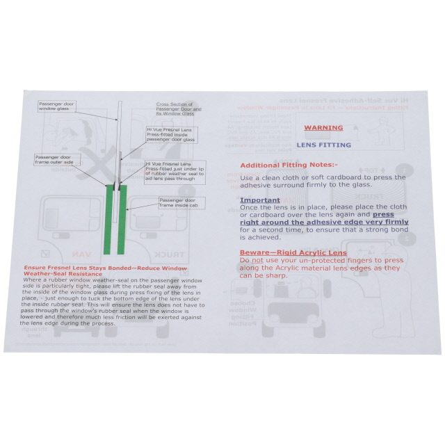 Fresnel Lens - Hi-Vue Self-Adhesive, A4, PVC photo 4