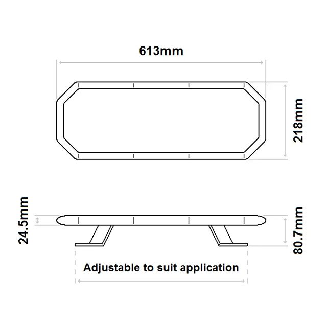 Raider Lightbar 24" 766MM 10 Led Module 12/24V R65 photo 4