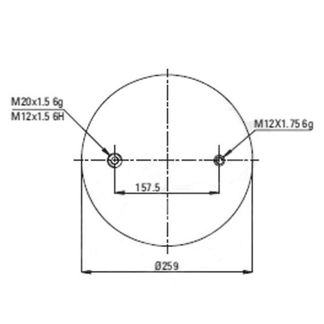 AIR SPRING ASSEMBLY (ASK047) PLASTIC PISTON WW SMB photo 2