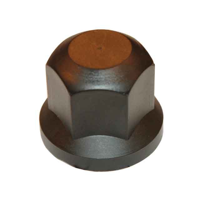BLACK PLASTIC WHEEL NUT COVER A/F 32MM