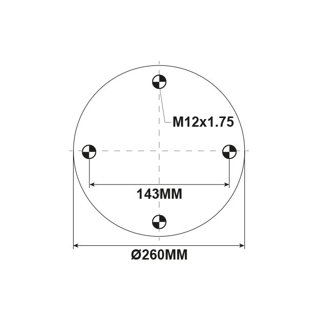 AIR SPRING ASSEMBLY (KLTJ0016) HENDRICKSON LOW RIDE SUSPENSION photo 3