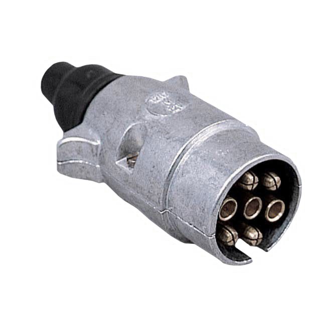 7 Pin Aluminium Plug N Type 12v with Screw Terminals