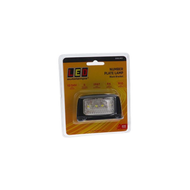 Number Plate Lamp - Black Housing