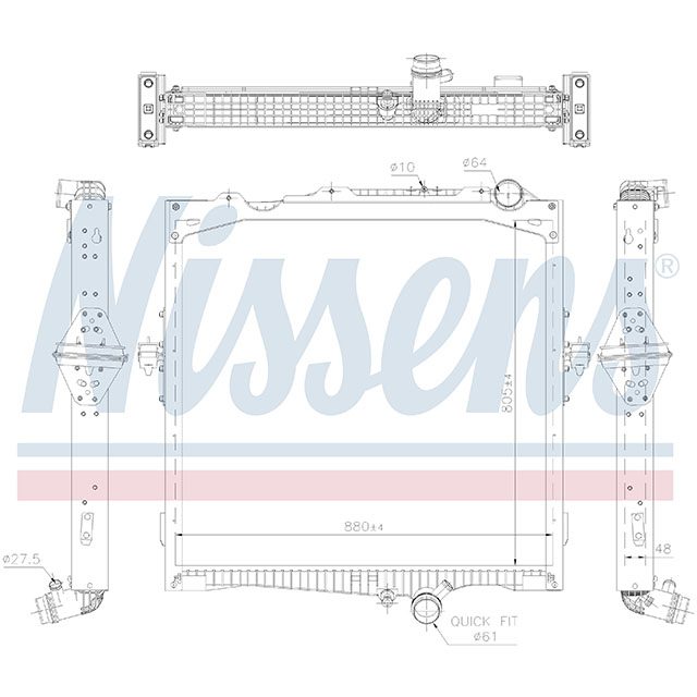 NISSENS RADIATOR TO SUIT RENAULT