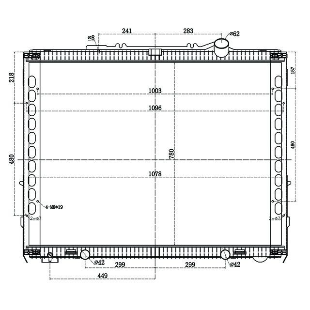 Radiator - With Frame - To Suit DAF