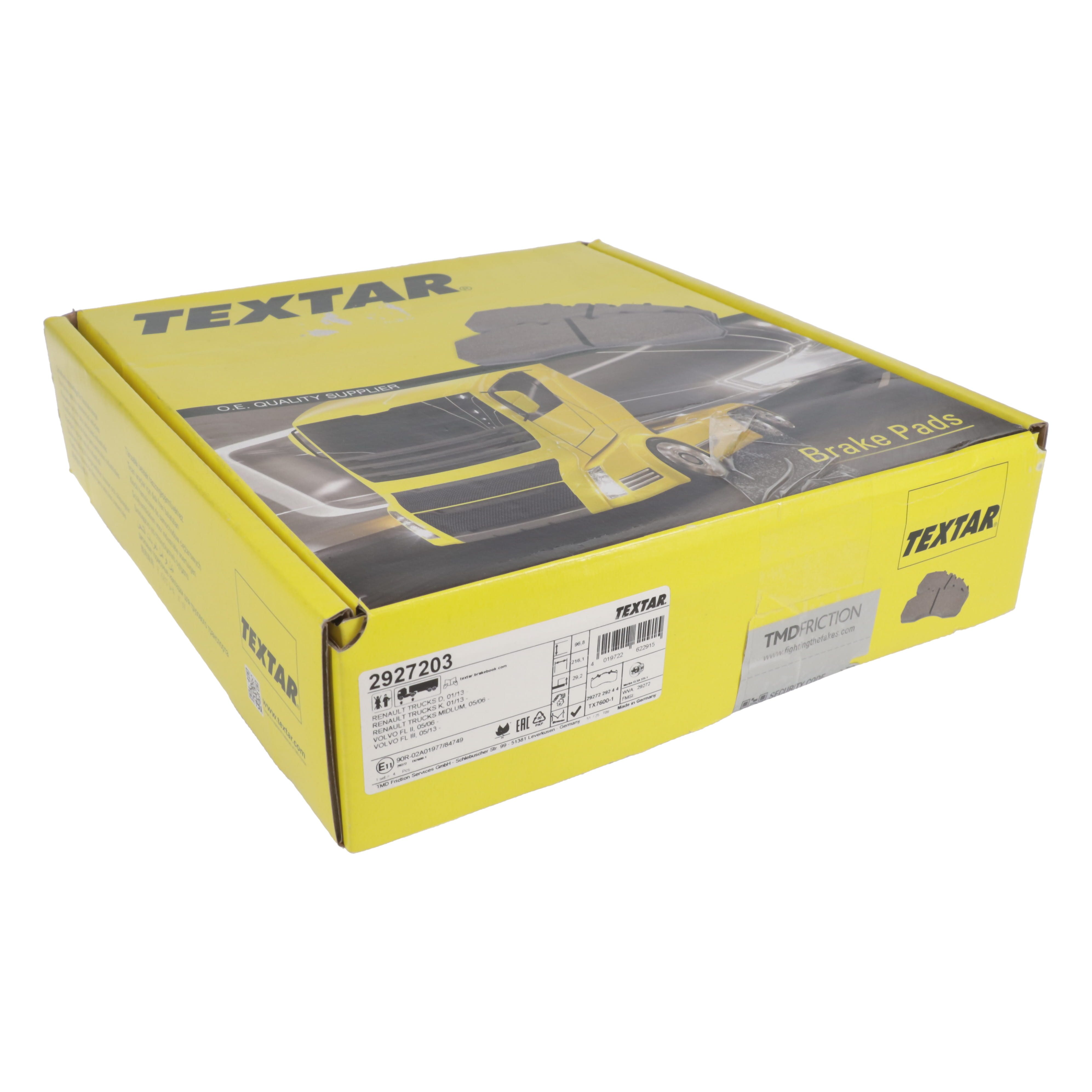 TEXTAR Brake Pad Kit Meritor Elsa 225 1 photo 2