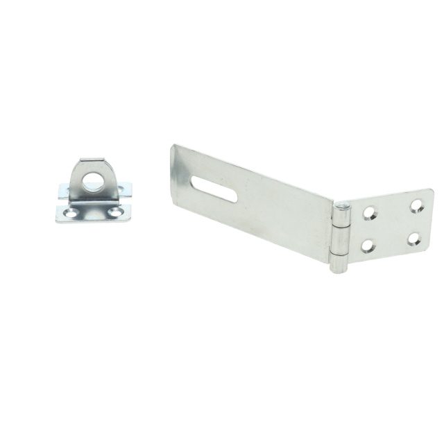 Door Retainer Hasp and Staples 115mm Zinc Plated photo 2