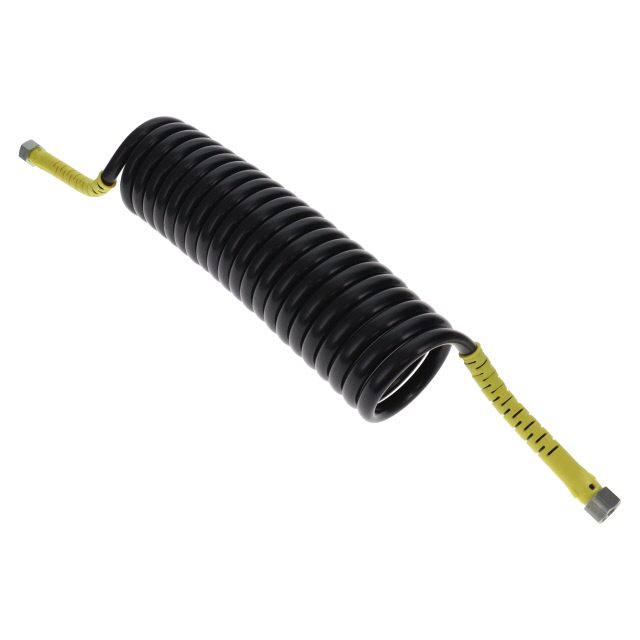 AIR COIL 4.5M  BLACK WITH YELLOW TAIL M18 FEMALE