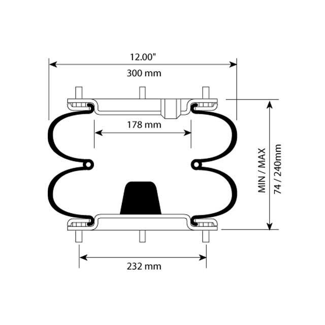 AIR SPRING TAKE APART DOUBLE CONVOLUTED photo 2
