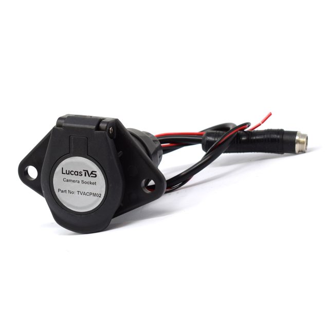7 PIN BESPOKE KEYED SOCKET MALE 4 PIN CCTV PLUG & AUX POWER
