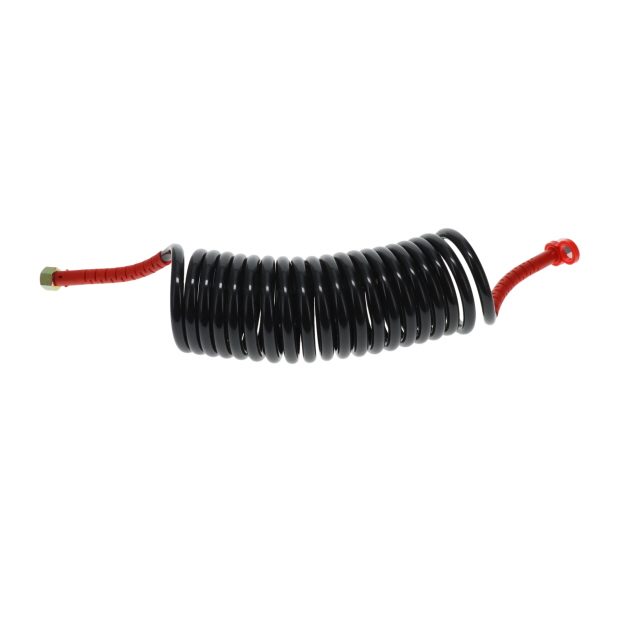 DIN Air Coil - 4m - Black with Red Tails - 2xM18F photo 3