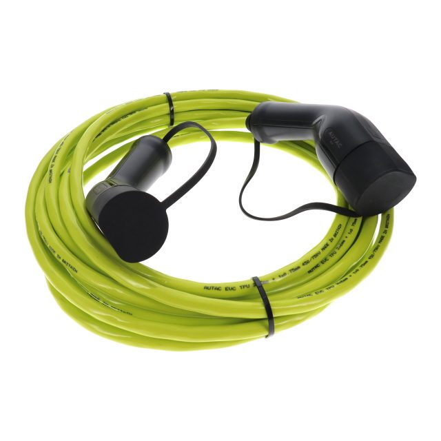 EV 32A - 10M STRAIGHT GREEN - T2 TO T2 - SINGLE PHASE photo 3