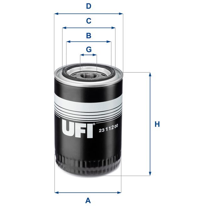 UFI OIL FILTER 23 112 00 photo 2