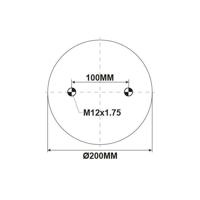AIR SPRING ASSEMBLY (ASK006) 10" TOP PLATE photo 3