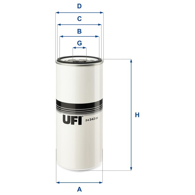 UFI FUEL FILTER 24 342 00 photo 2