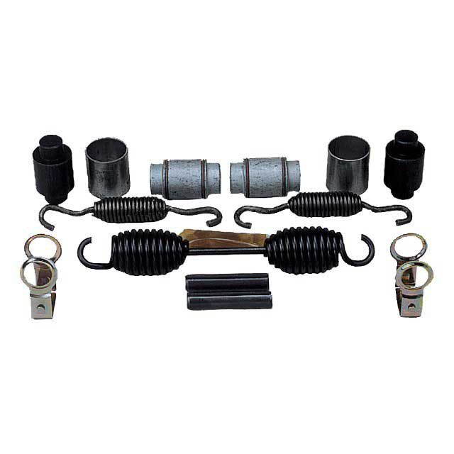 RO Type Brake Shoe Kit - 420 350 Brake Fabricated Anchor Bracket - Suits AXL125 - Retaining Pins