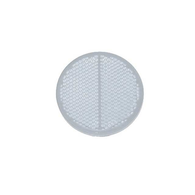 RUBBOLITE REFLECTOR CLEAR ROUND S/ADH  (I1455)