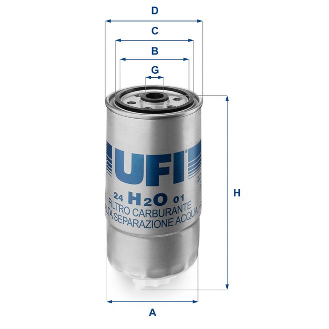 UFI FUEL FILTER 24 H2O 01 photo 2