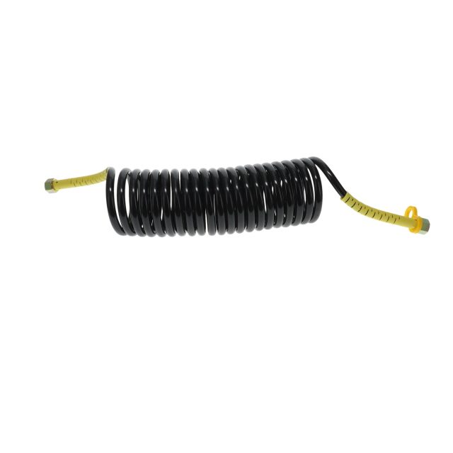 DIN Air Coil - 4.5m - Black with Yellow Tails - 2xM18F photo 3