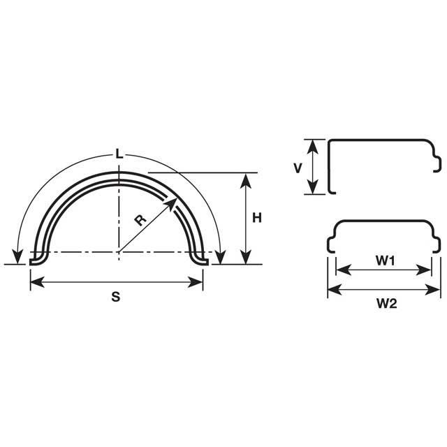 MUDWING J01SE 215 X 750 X 390MM PAIR