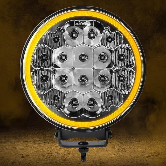 BOREMAN NOVA FULL LED DUAL POSITION LIGHT AMBER & CLEAR photo 2