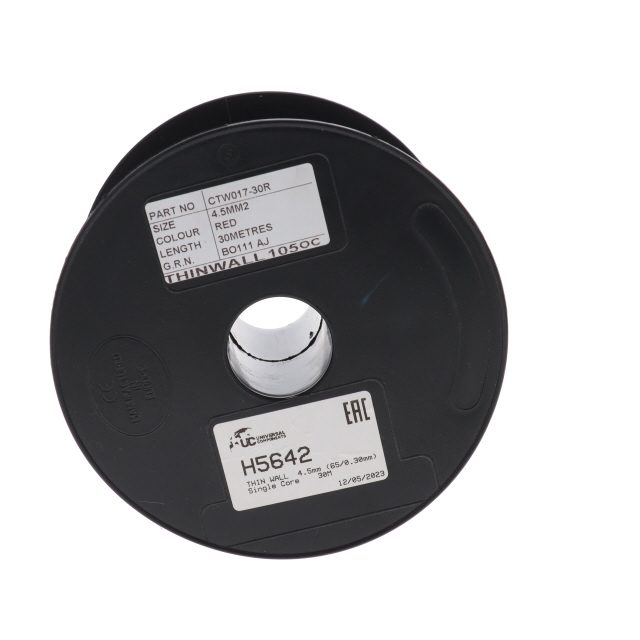 THIN WALL 4.5mm (65/0.30mm) RED Single Core 30M photo 4