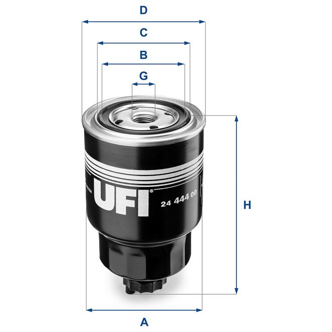 UFI FUEL FILTER 24 444 00 photo 2